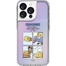 카카오프렌즈 춘식이 카툰 그래픽 홀로그램 휴대폰 케이스