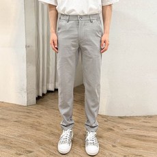 24로드 남성용 버핀트 일자 면 팬츠