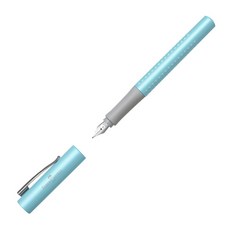 FABER-CASTELL 輝柏 Grip 珍珠光系列鋼筆 140986, M, 土耳其藍