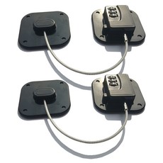 Jenowin 冰箱安全鎖 鎖頭 黑色, 2個