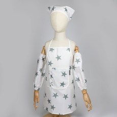 베베슈에뜨 아동용 방수 민소매 앞치마 두건 토시 세트