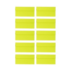 STUDIO EIGHT 水平彩色信封 4p, 10個, 綠色