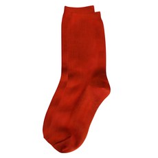 COZY LABEL 女性日常亮點色彩中筒羅紋襪子 1雙