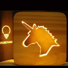 탑시가 TCR 우드 플레이트 램프 유니콘, 혼합색상