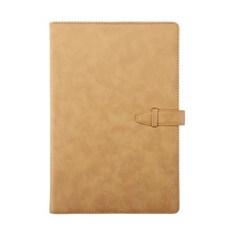 Black Swan天鵝絨頂級商務筆記本, 卡其色