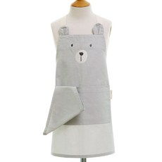 SEMOMS 孩童小熊造型圍裙頭巾組