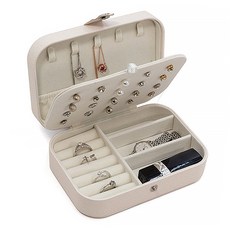 마켓에이 심플리 원버튼 보석함 크림, 1개, 화이트