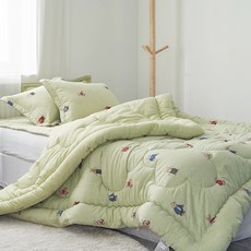 리빙캐슬 국내산 클로버 곰돌이 마이크로 침구세트