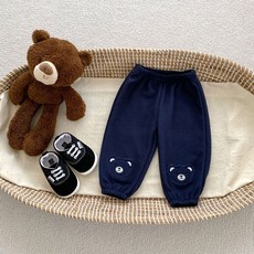Bebeniz 兒童鬆餅熊膝蓋補丁長褲
