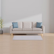 마켓플랜 미끄럼방지 거실 매트, 밀크그레이