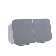 Market Pio 壁掛式棉花棒化妝棉收納盒, 2個, 類型2