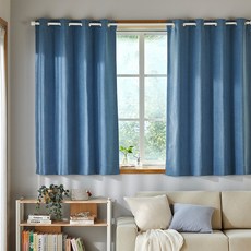 모던하우스 루밍 생활암막 아일렛형 반창문커튼 2p