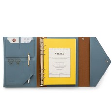 퍼니메이드 클러치 6공 다이어리 커버 + 속지 세트, 포그블루, 1개