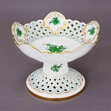 匈牙利 Herend 水果架 195mm, 阿波尼綠, 1個