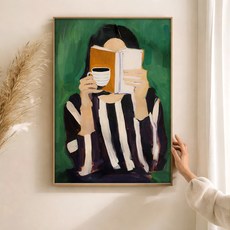 퍼니즈 홈 카페 포스터 리딩걸