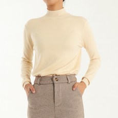 모이르벨라 여성용 심플 반폴라 니트