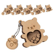 Minhwashop 木製搖搖樂DIY套組, 熊, 10套