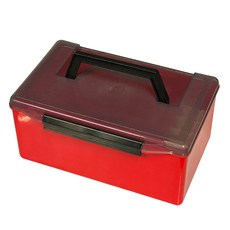 oasi 52格木蝦收納盒, 紅色, 1個