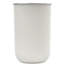 Kitchen-U 不鏽鋼雙層漱口杯 300毫升, 1個, 白色