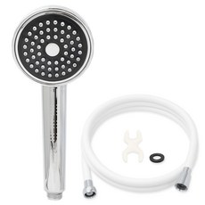 Jb JEIL BATH Aqua蓮蓬頭 + PVC軟管 1.5m 套組, 白色, 1個