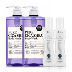 LG Health And Beauty Silk Therapy 原發精華 60mlx x2p + On ThBody PurCica Shar沐浴露 1000ml x 2p 套組, 1套