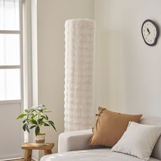 베베데코 스탠드 장모 밍크 퍼 라떼 에어컨커버, 플레인