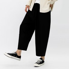 M.N.C 中性款素色抽繩氣球褲