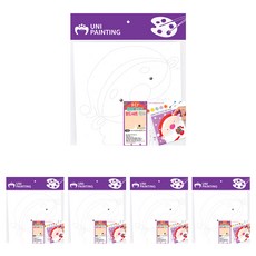 Uniart DIY油畫板套組, 聖誕老人, 5套