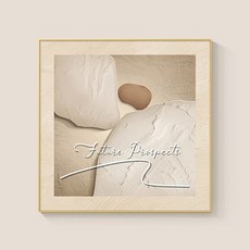 德普羅商務 奶油色調 北歐風情 藝術 家居裝飾 牆壁裝飾 海報 畫框 F款, 黃色