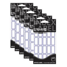 쁘띠팬시 인덱스라벨 20-220 18p, 파랑(20-220B), 6개