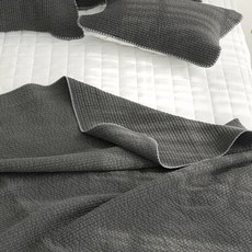 스코홈 리얼순면 피그먼트 워싱 프리미엄 이불 겸 패드, 에코차콜