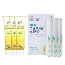 atomy 艾多美 綠蜂膠噴霧 90ml+牙膏 200g 3入, 1套