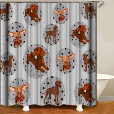 Karis Cunnycutie 設計款浴室浴簾 A03 90 x 180 cm, 1個