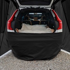 IDOOGEN 車泊帳篷保險桿保護套 汽車後車廂相容 1段, 黑色, 無限制