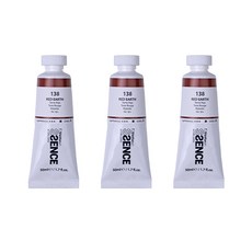 신한에쎈스 아크릴 컬러 물감 Tube A 시리즈 레드 얼스 3p, 1색, 50ml