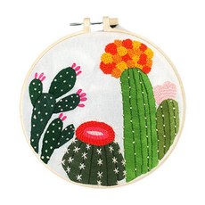 簡單刺繡仙人掌刺繡DIY, 1, 1個
