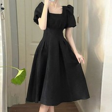 구디프 고퀄 퍼프소매 A라인 원피스 빅사이즈 포함