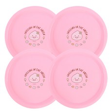 릴팡 리틀프렌즈 아동 접시 세트 LI6188, 어피치, 4개