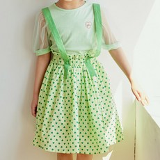 BON BON macaron 女童可愛吊帶裙