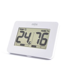 Eva簡約設計大螢幕溫濕度計 O-200WT, 混色, 1個