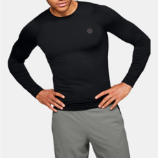 Under Armour 安德瑪 男款UA RUSH HeatGear緊身長袖 1353447-001