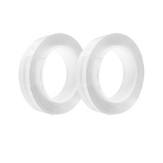 自然公園魔法星形凝膠力雙面膠帶2mm x 25mm x 3m 2p + 1mm x 15mm x 3m, 透明度, 1套