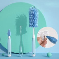 AHOYE 全方位清潔直柄洗杯刷3件組, 單一顏色, 1組