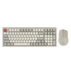 지클릭커 오피스프로 WMK50 사일런스 M 무소음 무선 블루투스 98 키보드 마우스 세트, WMK50 98, Retro, 일반형