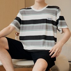 Bonaraon 男士莫代爾涼感短袖睡衣套裝