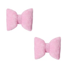 Ants 山茶花車用腰靠墊 2入, 粉紅色, 1套