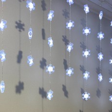 KYOUNGOHDECO LED立體設定式燈串 白色 90顆+高級電源插頭, 透明（線色）