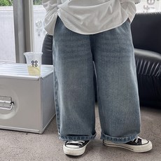 JOYMULTI MK 兒童大寬版嘻哈後口袋長褲