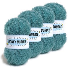 Knitt 蜂蜜泡泡菜瓜布編織線 90g, 27靛藍