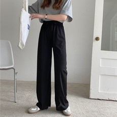 린다샵 여성용 렌노지 찰랑 리본 밴딩 롱 팬츠 cppt10277c26